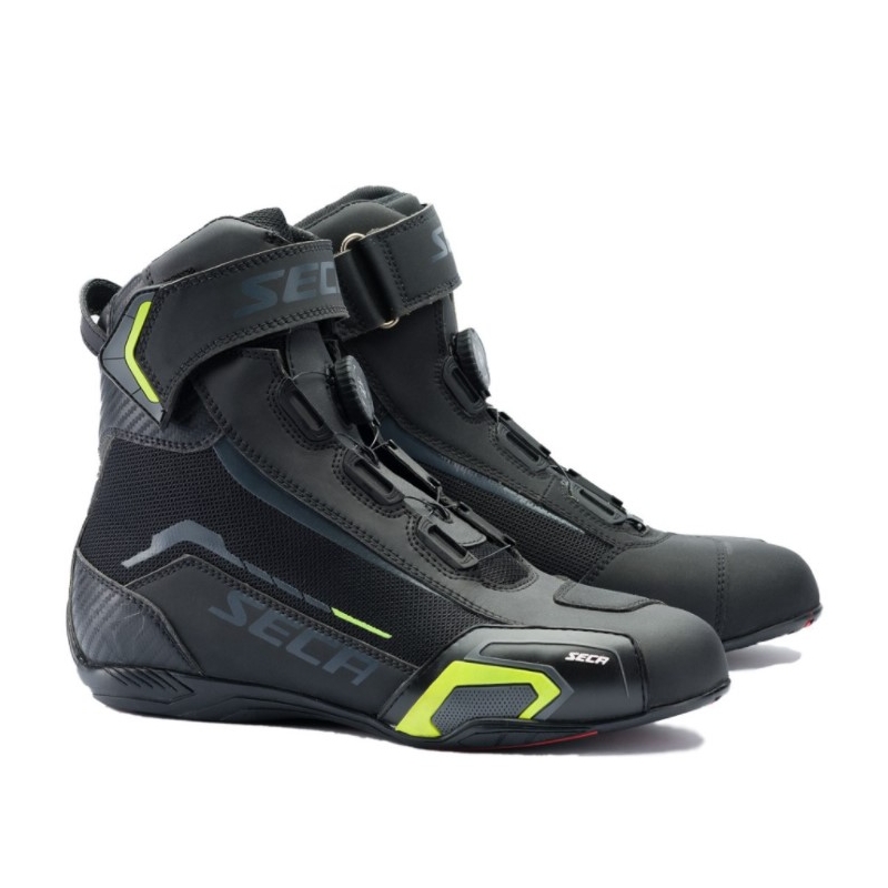Motorističke čizme SECA Apex Evo crno-fluo žute rasprodaja