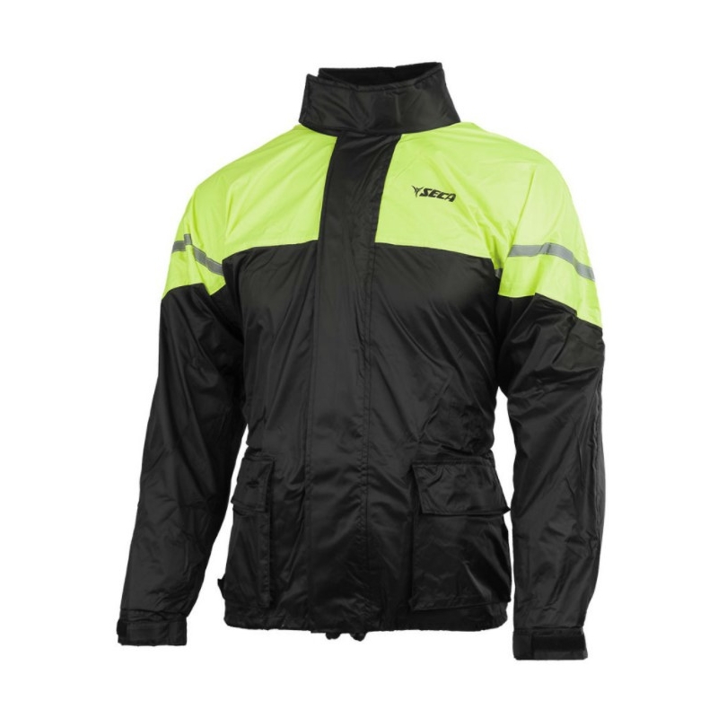 Motociklistička kišna jakna SECA Rain crno-fluo žuta rasprodaja