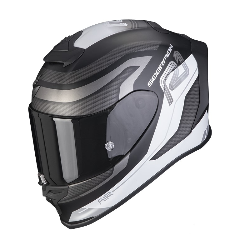 Integralna motoristička kaciga SCORPION EXO-R1 AIR VATIS mat crno/bijela rasprodaja