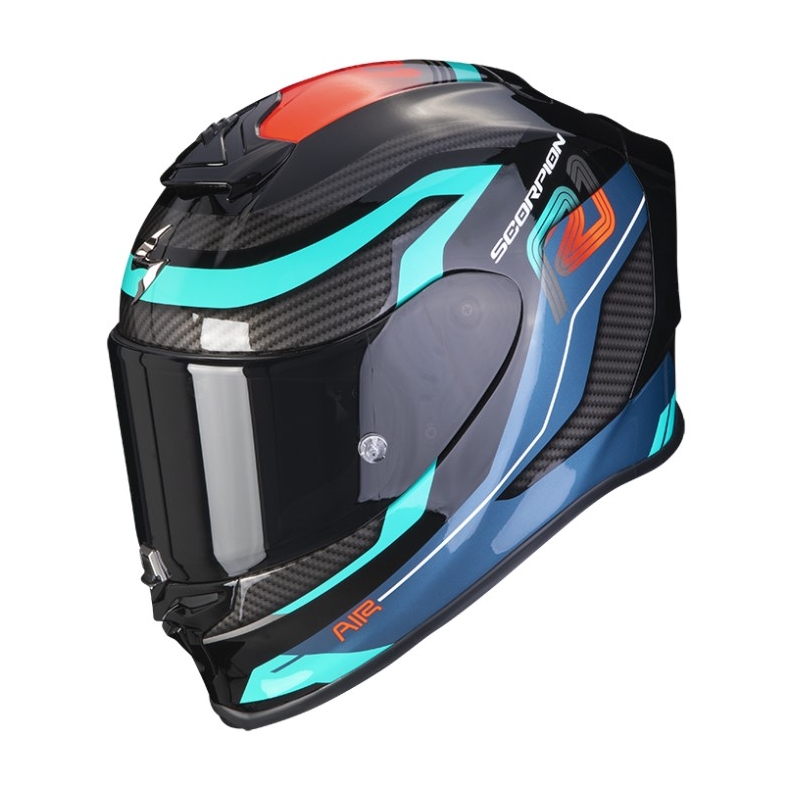 Integralna moto kaciga SCORPION EXO-R1 AIR VATIS crno-plavo-crvena