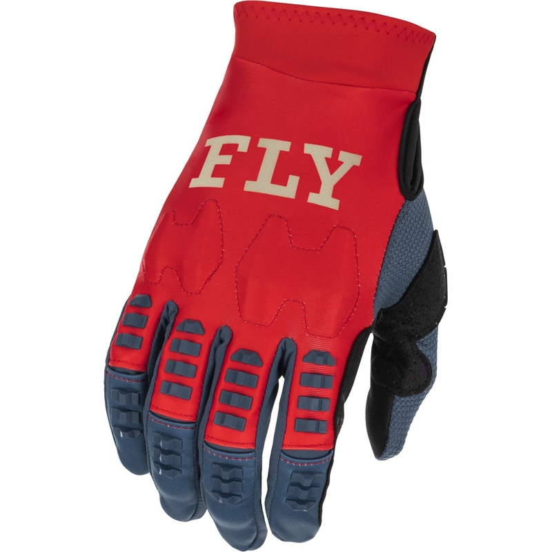 Motocross rukavice FLY Racing Evolution DST 2022 sivo-crvene