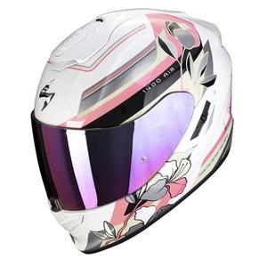 Integralna motociklistička kaciga SCORPION EXO-1400 AIR GAIA biserno bijelo-roza