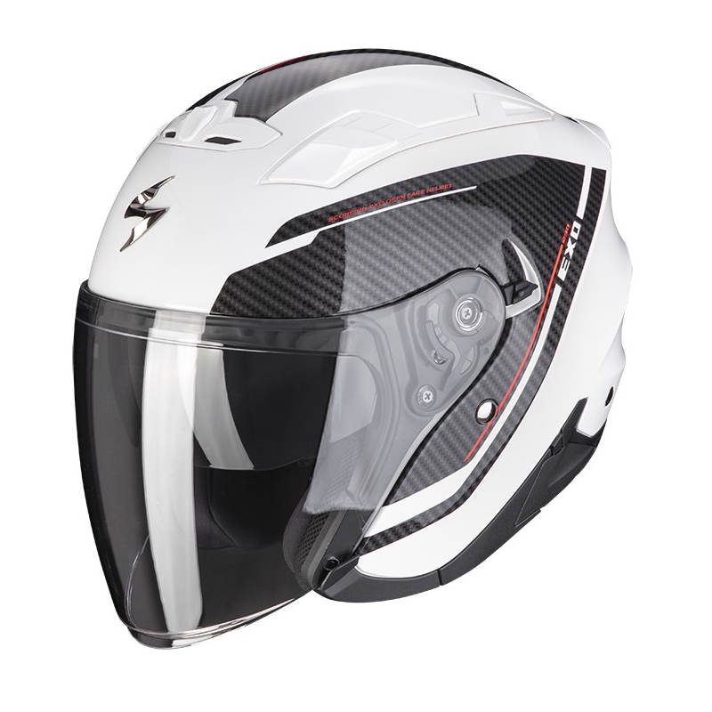 Otvorena kaciga Scorpion EXO-230 FENIX pearl crno-bijela
