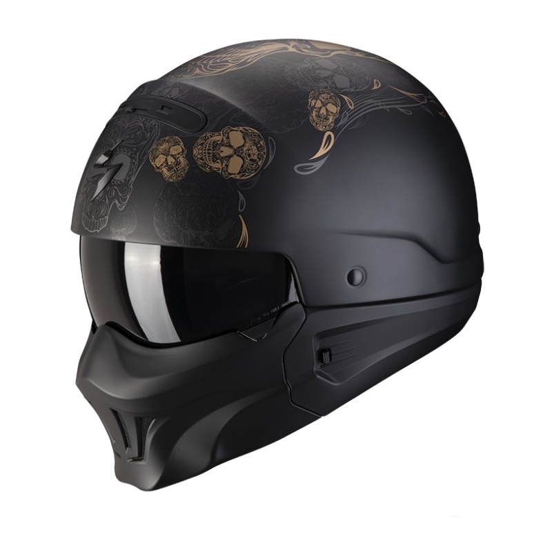 Motociklistička kaciga Scorpion EXO-COMBAT EVO KALAVERA mat crno-zlatna