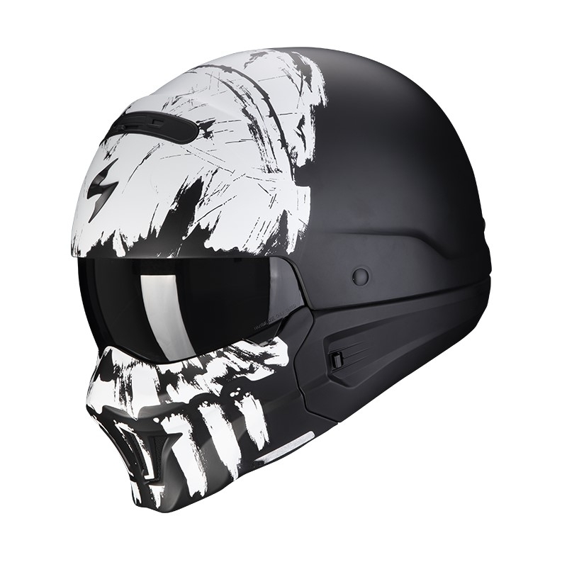 Motociklistička kaciga Scorpion EXO-COMBAT EVO MARAUDER mat crno-bijela