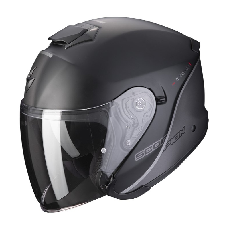 Otvorena kaciga Scorpion EXO-S1 ESSENCE mat crno-srebrna