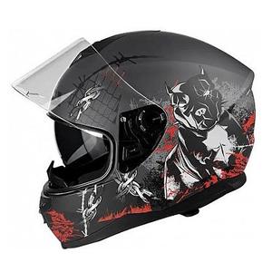 Integralna motociklistička kaciga Lazer FH3 Pitbull 3 crno-crveno-bijela