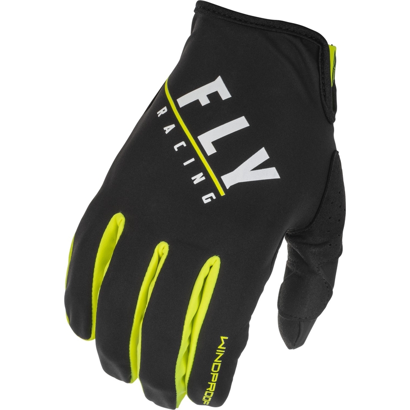 Motocross rukavice FLY Racing Windproof crno-fluo žute