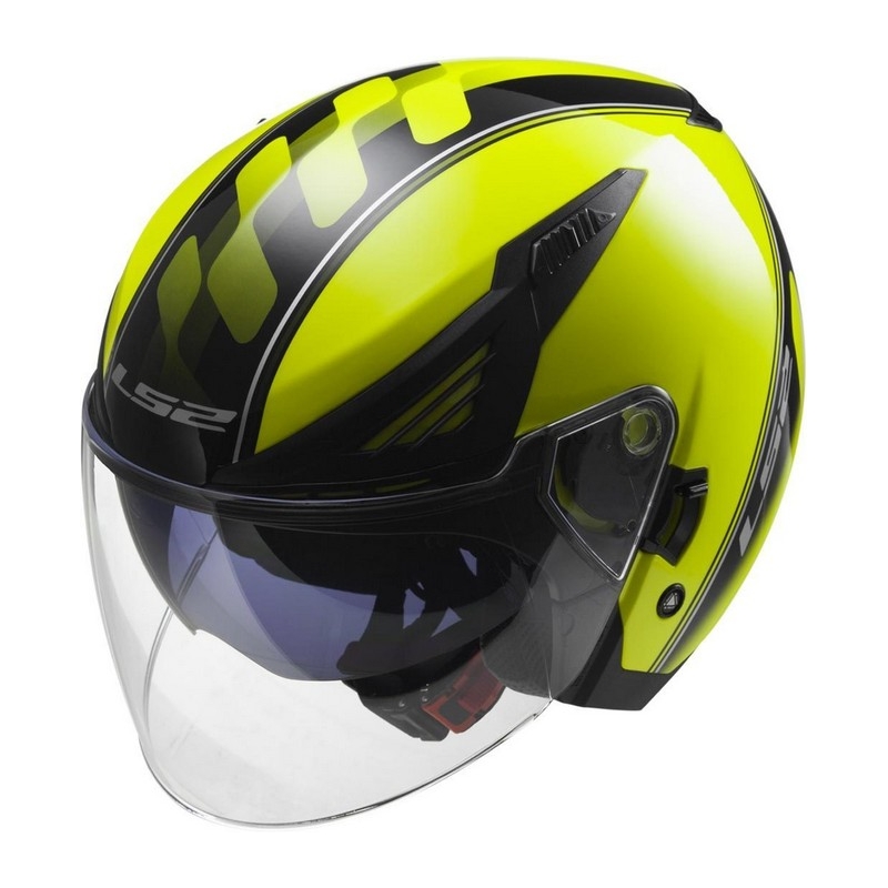 Motoristička kaciga otvorena LS2 OF586 Bishop Atom žuto-crna rasprodaja