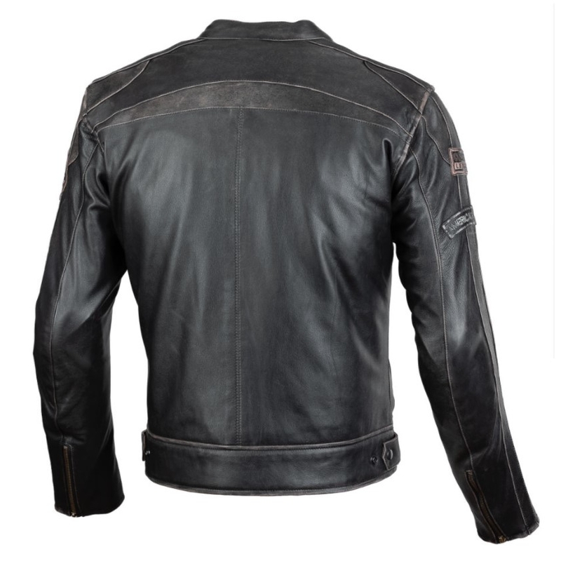 SECA Aviator II motoristička jakna crno-smeđa