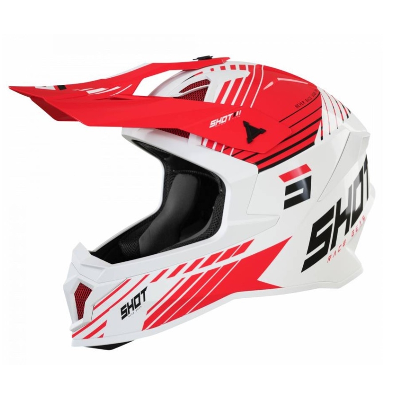 Shot Lite Fury Motocross Kaciga Bijelo-Crvena rasprodaja