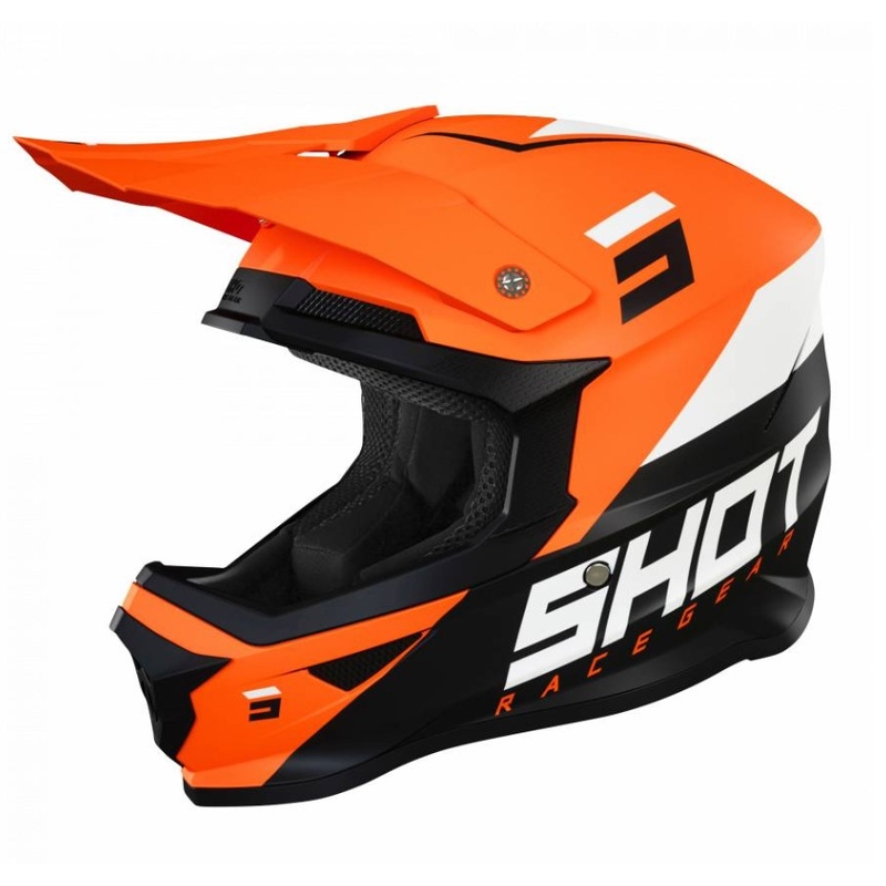 Shot Furious Chase Motocross kaciga crno-bijela-fluo narančasta rasprodaja