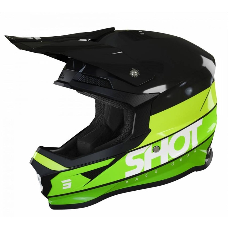 Shot Furious Story Motocross kaciga Crno-zelena rasprodaja