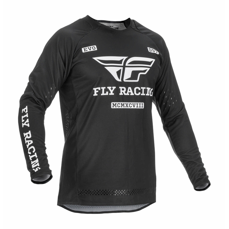 Motocross dres FLY Racing Evolution DST 2022 crno-bijeli