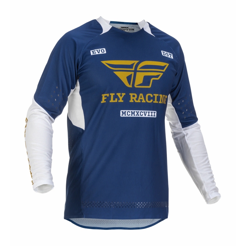 Motocross dres FLY Racing Evolution DST 2022 plavo-zlatno-bijeli