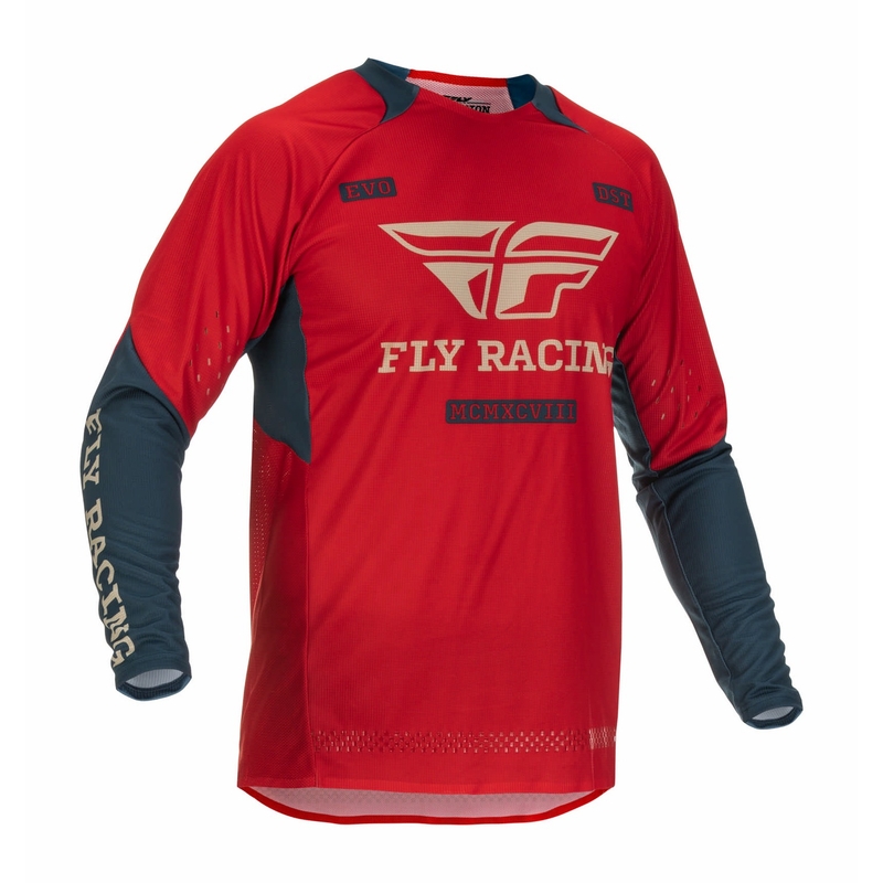 Motocross dres FLY Racing Evolution DST 2022 crveno-siv