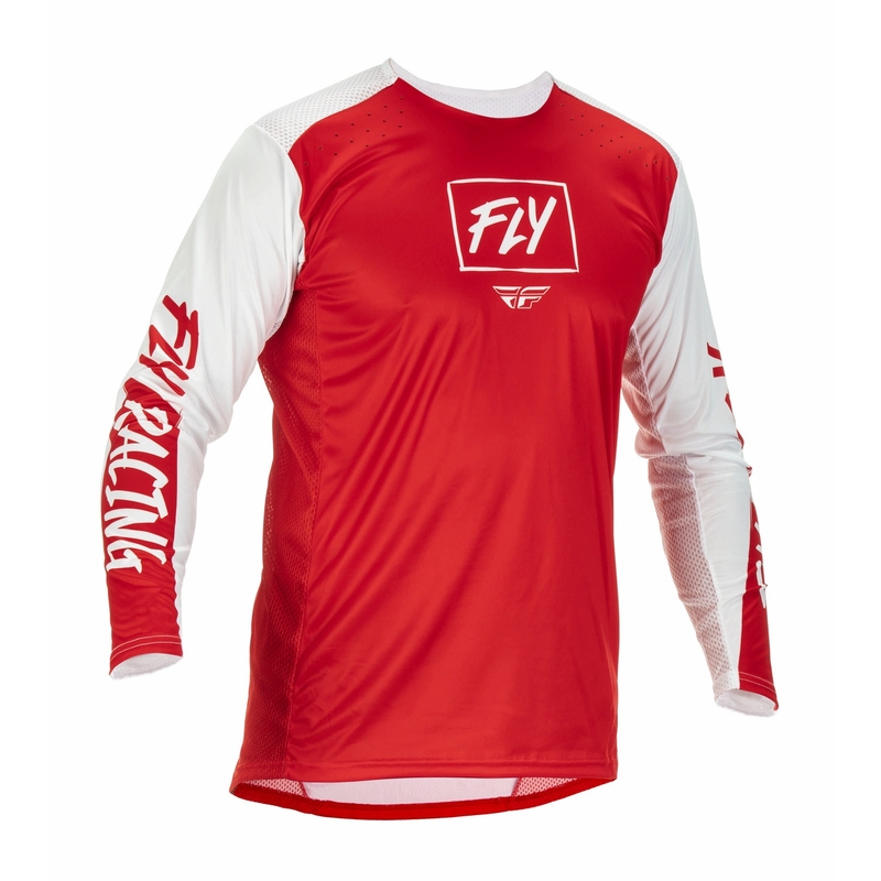 Motocross dres FLY Racing Lite 2022 crveno-bijeli
