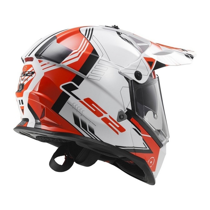 Enduro kaciga LS2 MX436 Pioneer Trigger bijelo-crvena rasprodaja