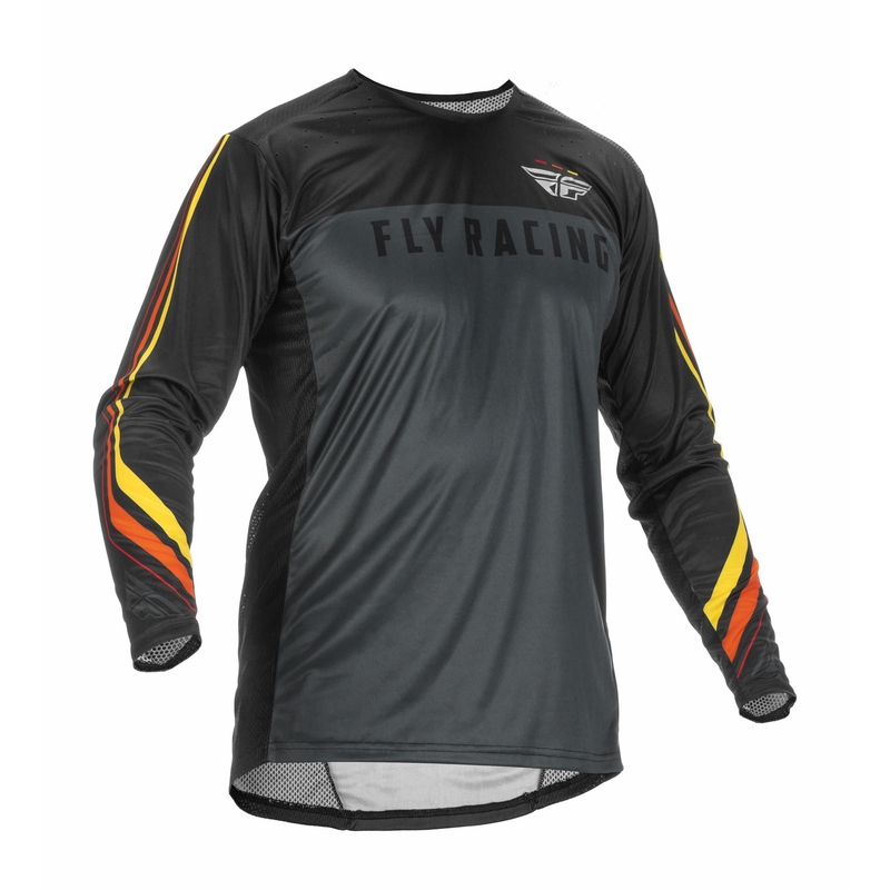 Motocross dres FLY Racing Lite 2022 sivo-crveno-žuti
