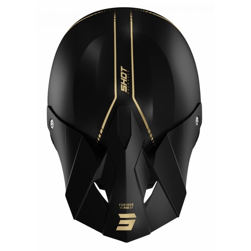 Shot Furious Raw 3.0 Motocross kaciga Black Gold rasprodaja