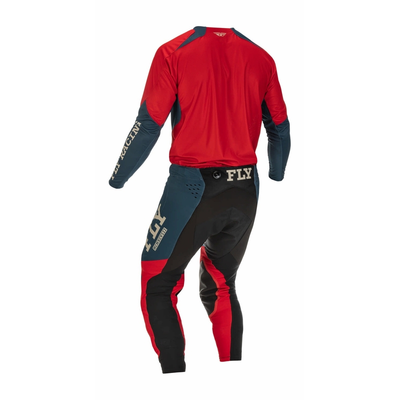 Motocross hlače FLY Racing Evolution DST 2022 crveno-sive