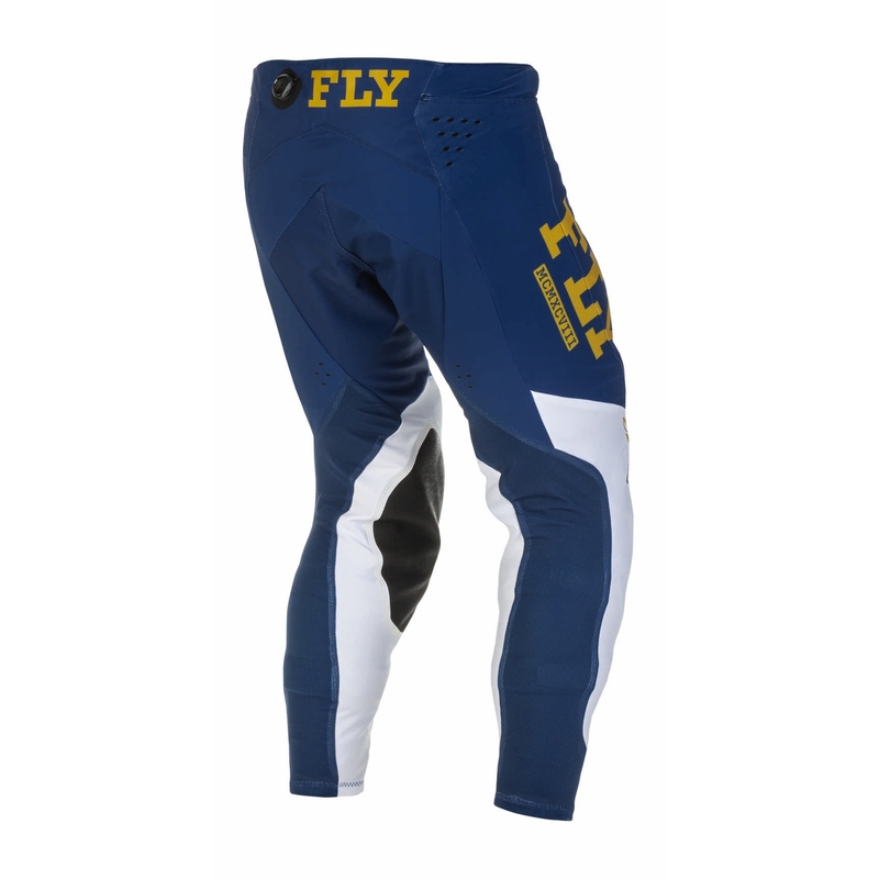Motocross hlače FLY Racing Evolution DST 2022 plavo-bijelo-zlatne