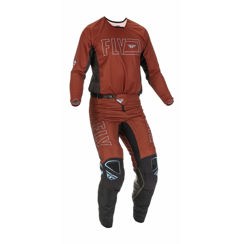 FLY Racing Kinetic Fuel 2022 motocross hlače crno-smeđe