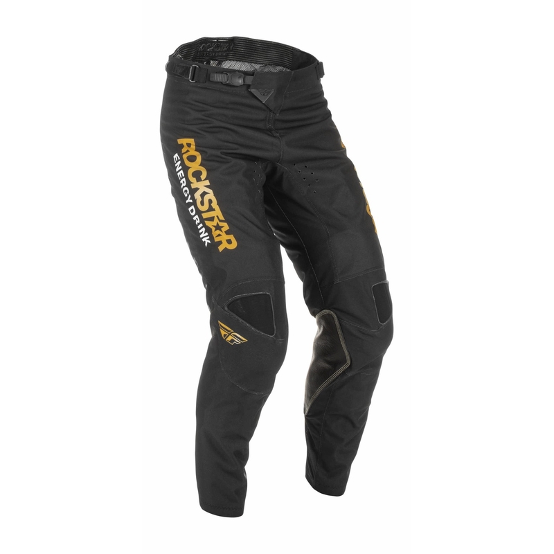 FLY Racing Kinetic Rockstar 2022 motocross hlače zlatno-crne rasprodaja