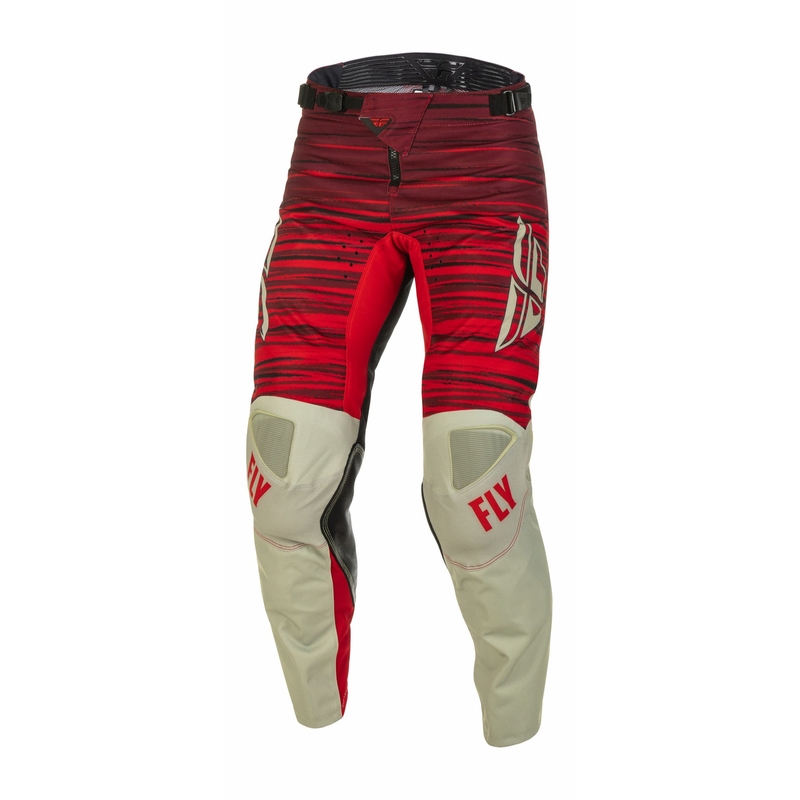 Motocross hlače FLY Racing Kinetic Wawe 2022 sivo-crvene