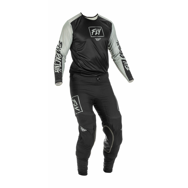 FLY Racing Lite 2022 motocross hlače crno-sive rasprodaja
