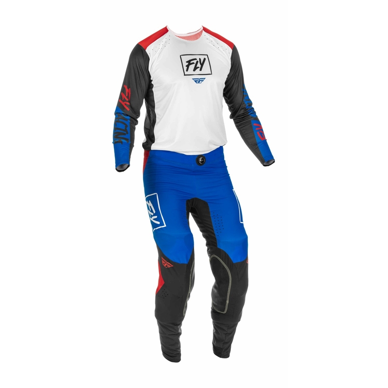 Motocross hlače FLY Racing Lite 2022 crveno-crno-plave