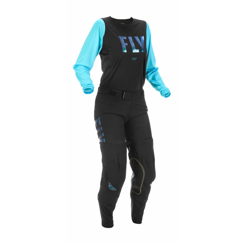 FLY Racing Lite 2022 Ženske motocross hlače plavo-crne