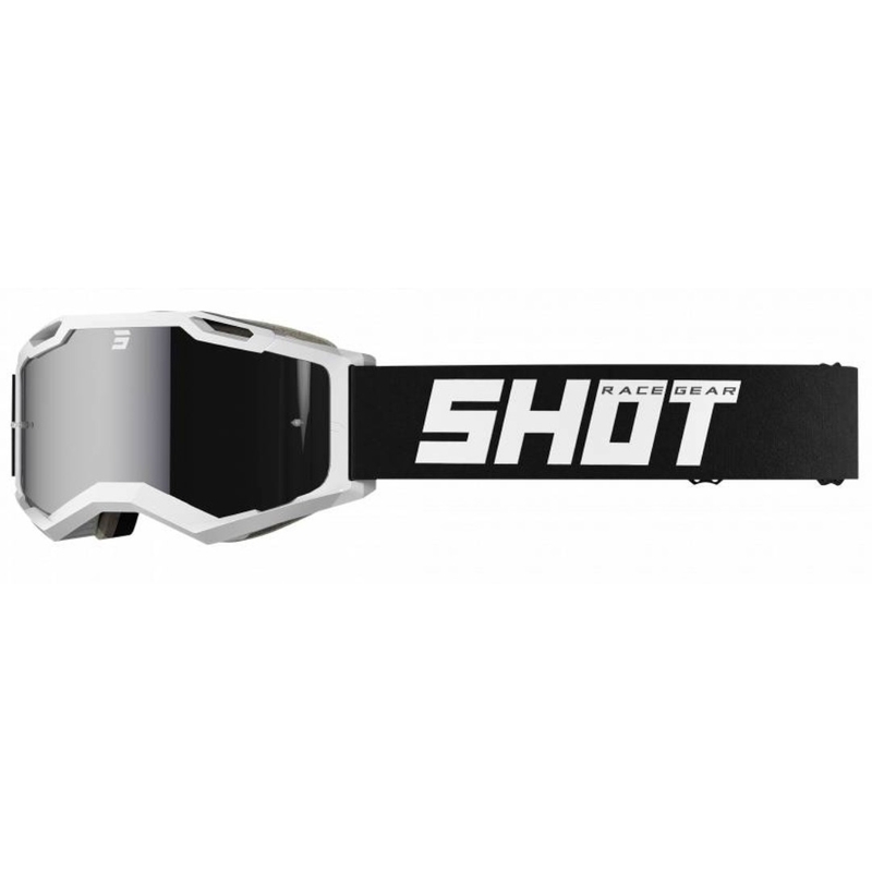 Motocross naočale Shot Iris 2.0 Solid crno-bijele