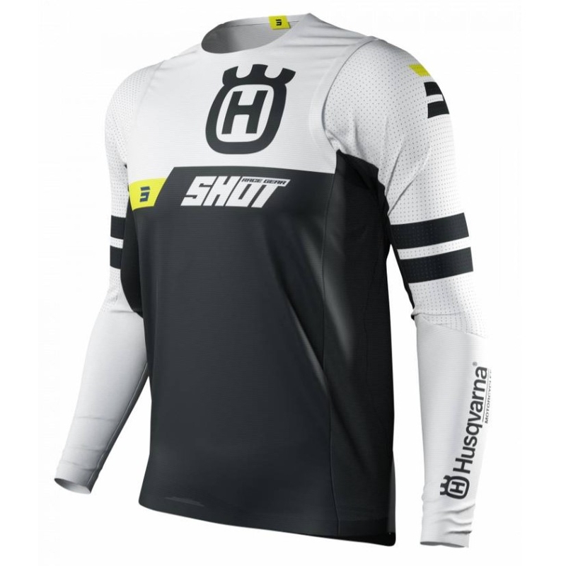 Motocross majica Shot Aerolite Husqvarna crna