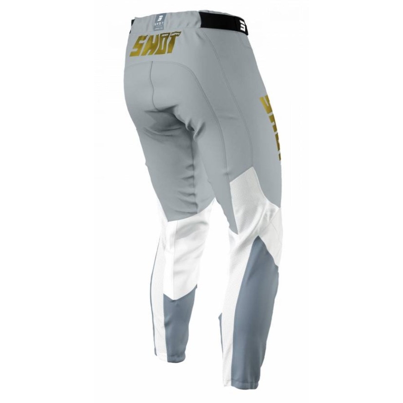 Motocross hlače Shot Aerolite Prime bijelo-sive