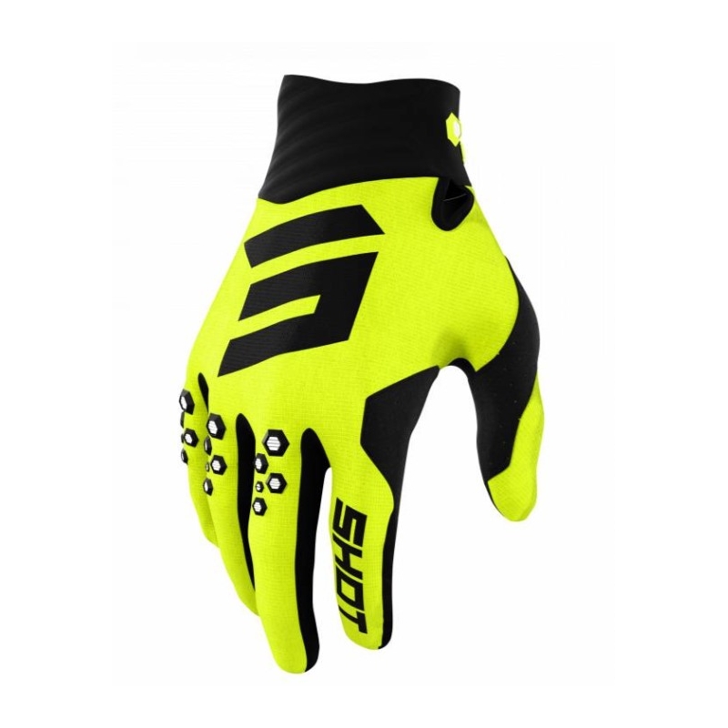 Shot Contact Motocross rukavice Black-Fluo Yellow rasprodaja