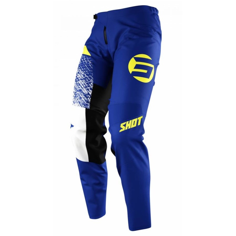 Shot Devo Roll Motocross Hlače Plavo-Bijelo-Žute rasprodaja