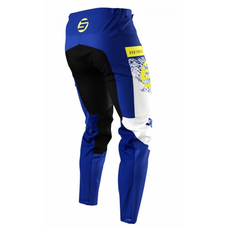 Shot Devo Roll Motocross Hlače Plavo-Bijelo-Žute rasprodaja