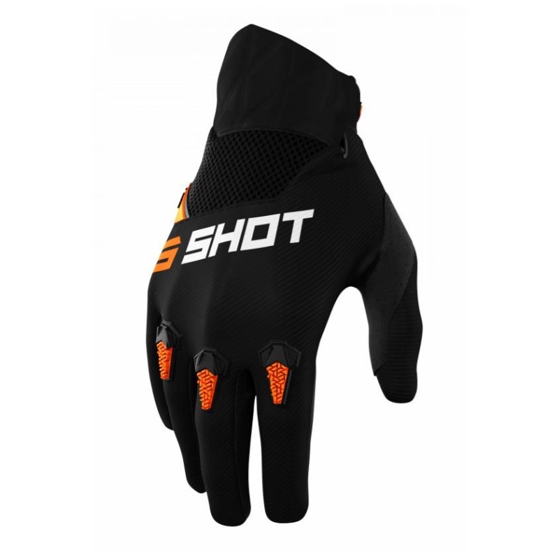 Shot Devo Motocross Gloves Black/Orange rasprodaja
