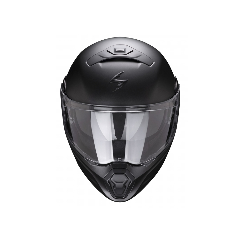 Preklopna kaciga Scorpion EXO-930 Solid pearl black matte - II. kvaliteta