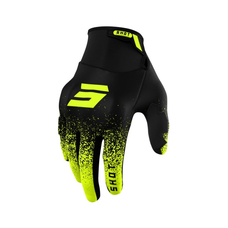 Shot Drift Edge Motocross rukavice Black-Fluo Yellow rasprodaja