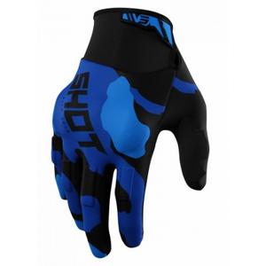 Motocross rukavice Shot Drift Camo crno-kamo-plave