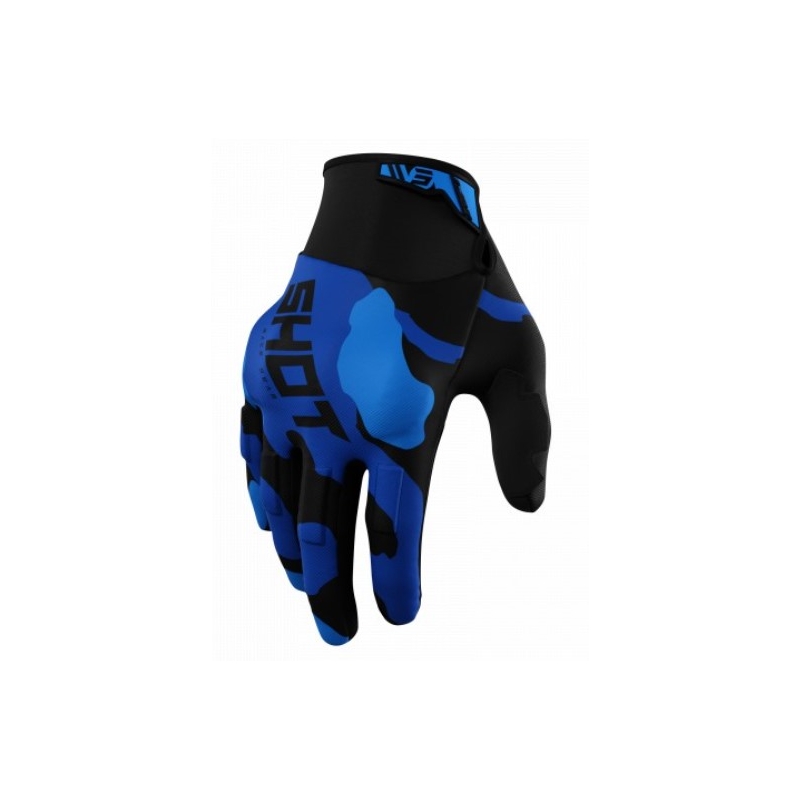 Motocross rukavice Shot Drift Camo crno-kamo-plave rasprodaja