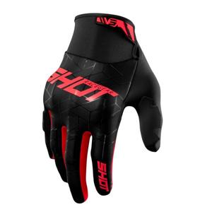 Motocross rukavice Shot Drift Spider crno-crvene