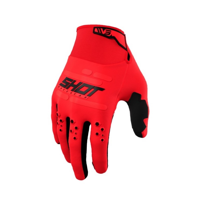 Motocross rukavice Shot Vision crvene