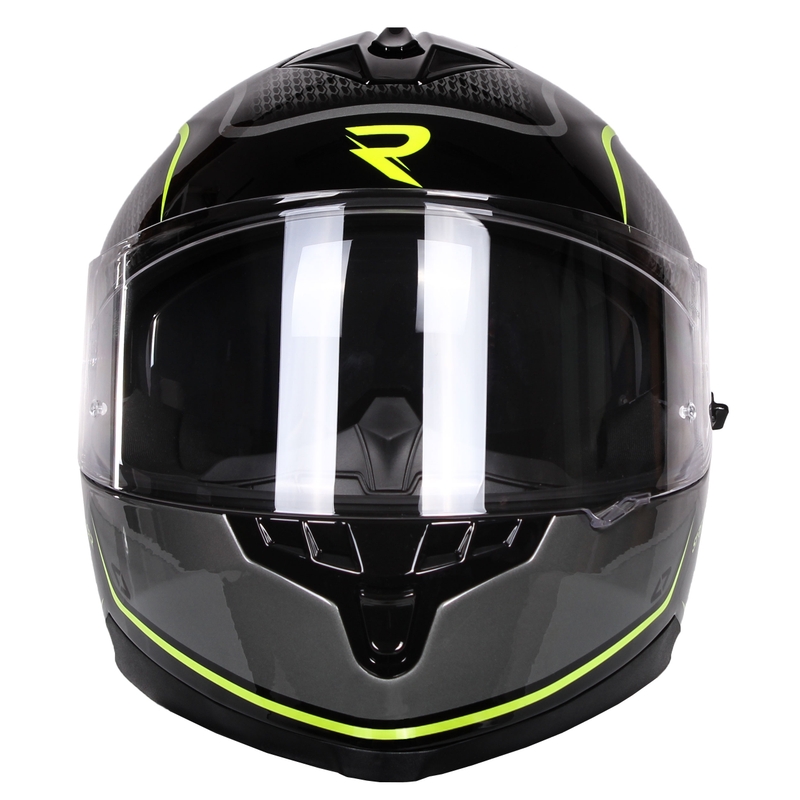 Integralna motociklistička kaciga Street Racer Magna crno-žuta