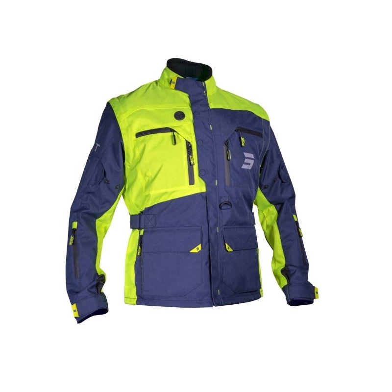 Motociklistička jakna Shot Racetech plavo-fluo žuta