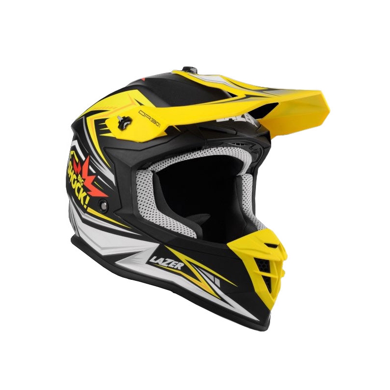 Lazer OR301 Shock replika kacige za motocross crno-žuto-bijele boje