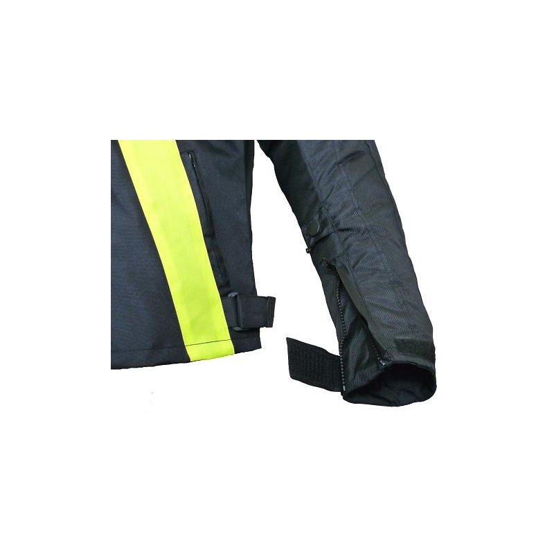 Motociklistička jakna RSA ST-01 crno-fluo žuta - II. kvaliteta