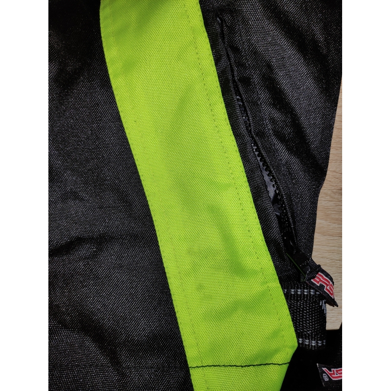 Motociklistička jakna RSA ST-01 crno-fluo žuta - II. kvaliteta